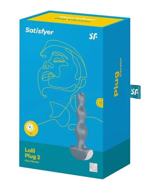 Анальний стимулятор-намистини з двома моторами Satisfyer Lolli-Plug 2