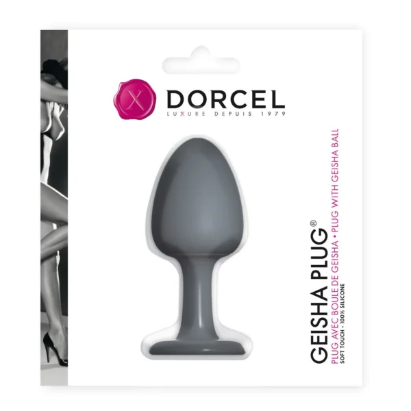 Анальна пробка Dorcel Geisha Plug з кулькою всередині, створює вібрації