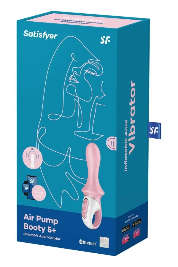 Анальний смарт-вібратор Satisfyer Air Pump Booty 5+, надувається