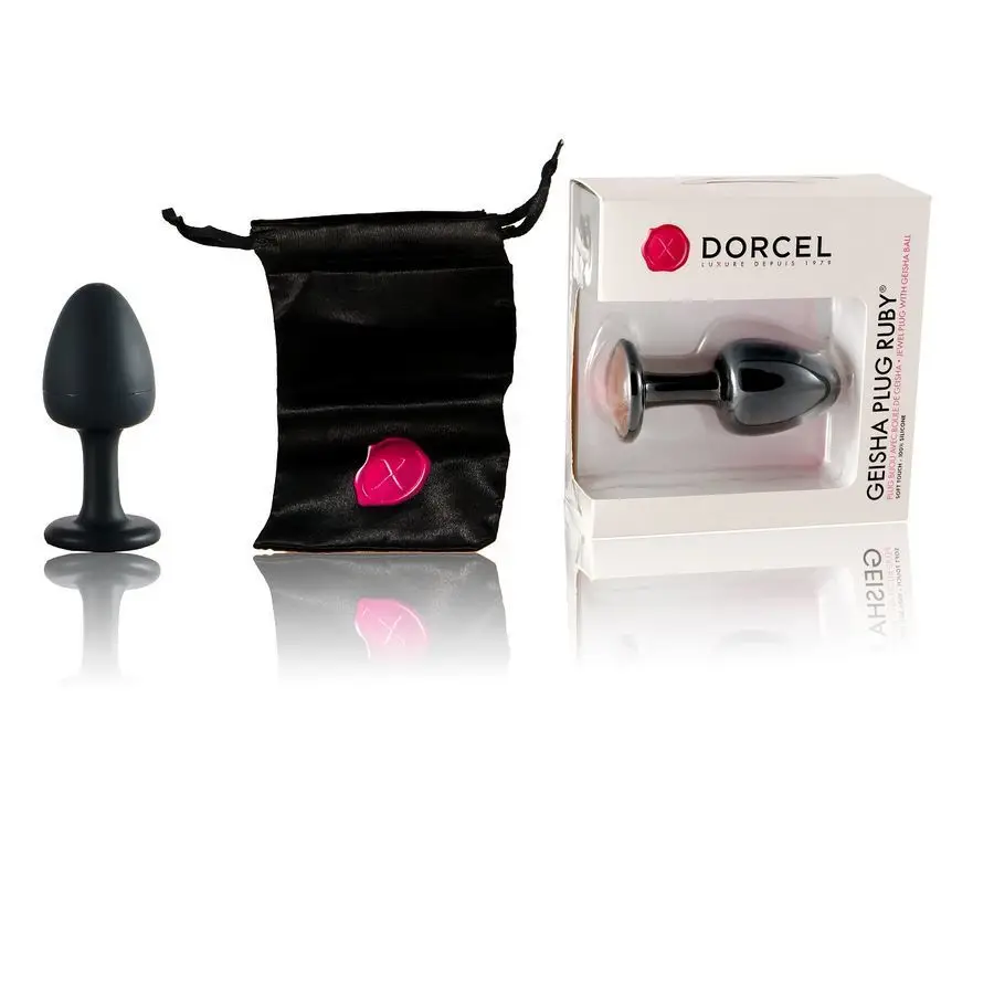 Анальна пробка Dorcel Geisha Plug Ruby з кулькою всередині