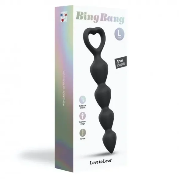 Анальний ланцюжок Love To Love BING BANG L – BLACK ONYX