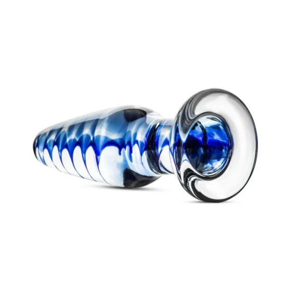 Стеклянная анальная пробка с внутренней спиралью Gildo Glass Buttplug No.