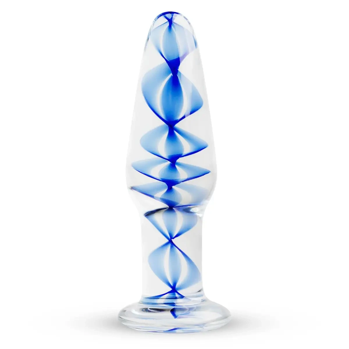 Скляна анальна пробка з внутрішньою спіраллю Gildo Glass Buttplug No. 23