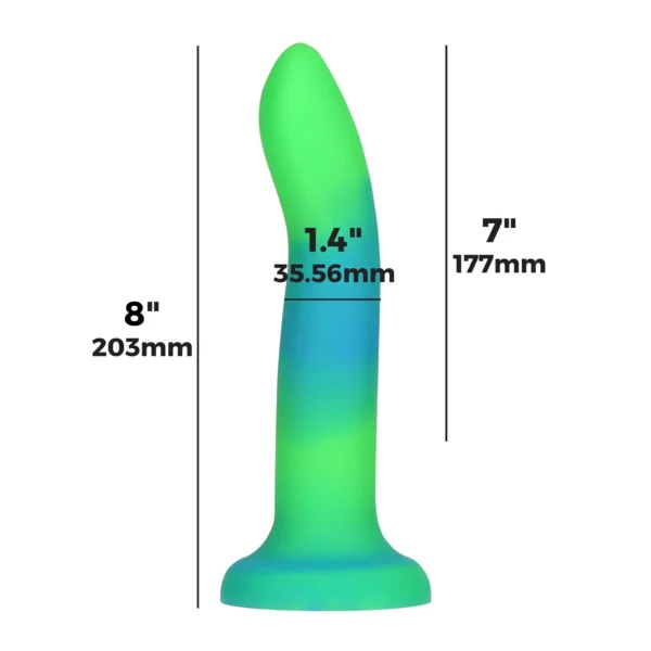 Фалоімітатор ADDICTION Rave Glow in the Dark Dildo (світиться в темряві)