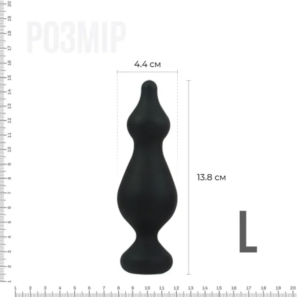 Анальна пробка Adrien Lastic Amuse Big Black (L)