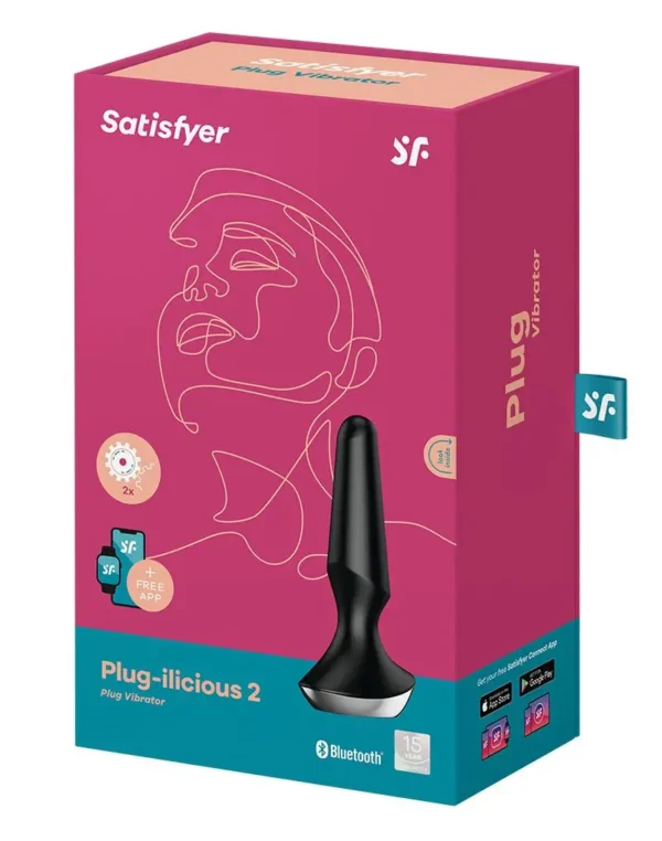 Анальная смарт-вибропробка Satisfyer Plug-ilicious 2