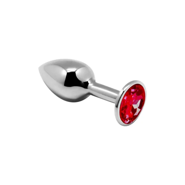 Металева анальна пробка з кристалом Alive Mini Metal Butt Plug Red