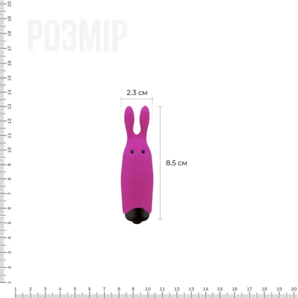 Віброкуля Adrien Lastic Pocket Vibe Rabbit зі стимулювальними вушками