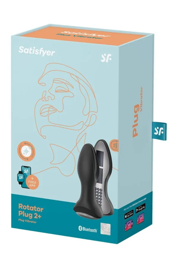 Анальна смарт вібропробка із перлинним масажем Satisfyer Rotator Plug 2+