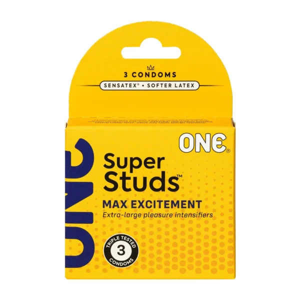 Презервативи ONE Super Studs 3 шт