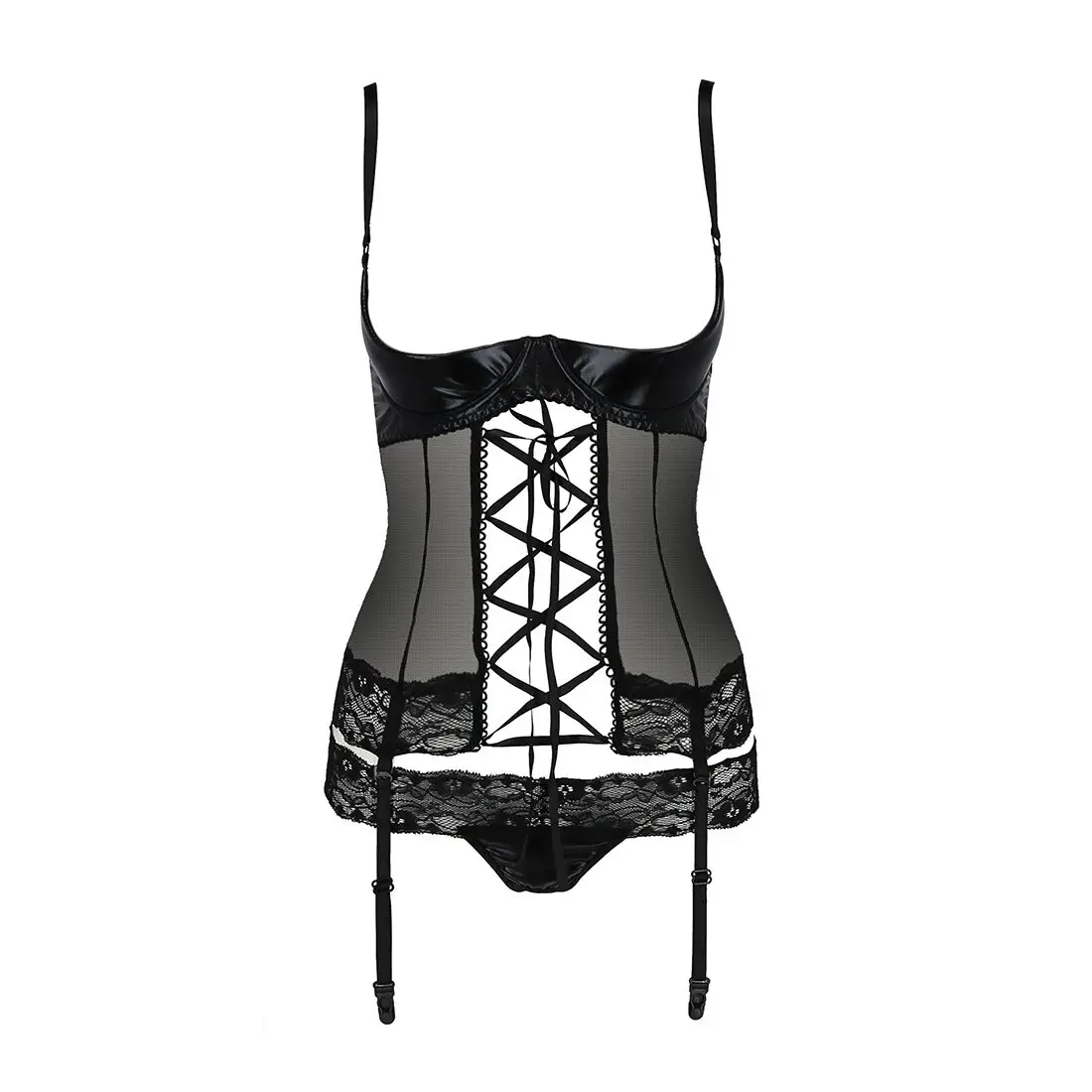 Корсет з відкритими грудьми Passion Exclusive NORTH CORSET