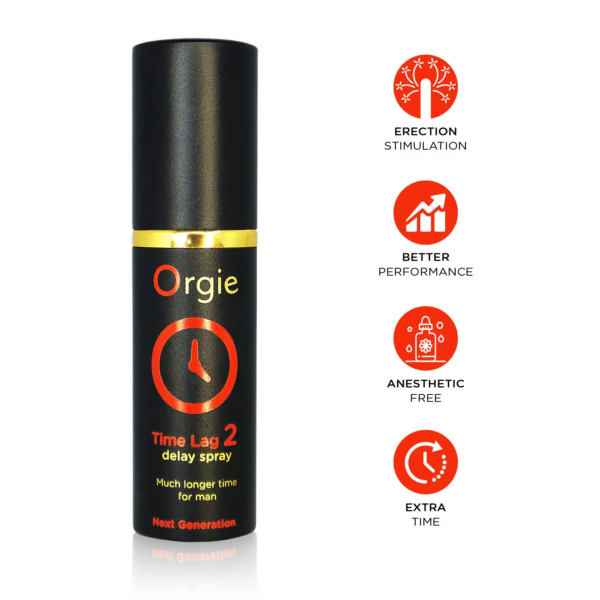 Спрей-пролонгатор Orgie Time Lag 2 Delay Spray, 10 мл, без анестетиків, з екстрактом даміани