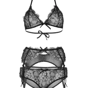 Мереживний комплект зі стразами Leg Avenue Rhinestone