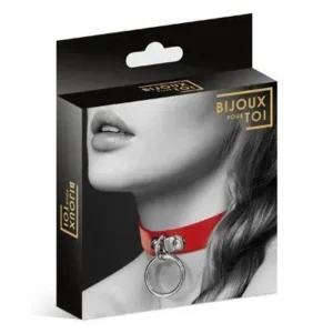 Чокер з кільцем для повідця Bijoux Pour Toi – FETISH